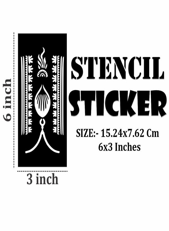 ORDERSHOCK Educational Mehndi Sticker for Art Projects and Hand Design Practice - Image 4